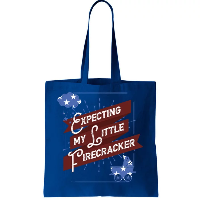 Expecting My Little Firecracker Gift Tote Bag