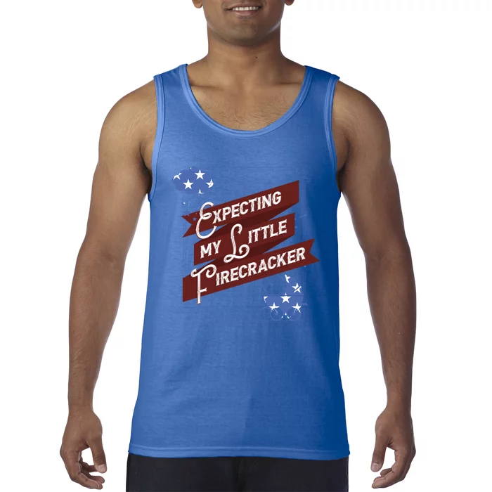 Expecting My Little Firecracker Gift Tank Top