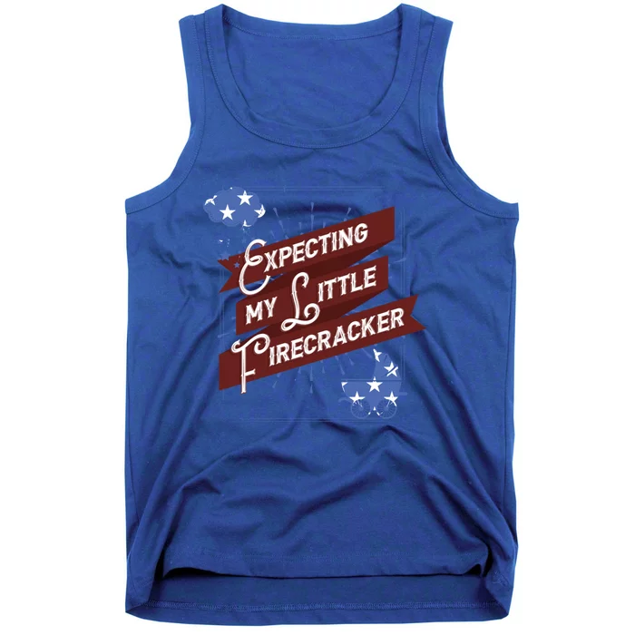 Expecting My Little Firecracker Gift Tank Top