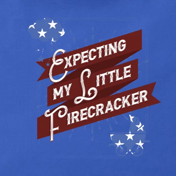 Expecting My Little Firecracker Gift Zip Tote Bag