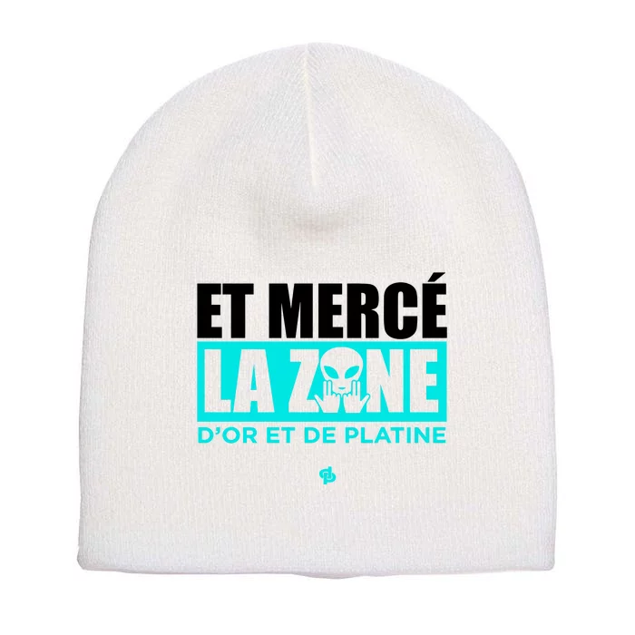 Et Mercé La Zane DOr Et De Platine Short Acrylic Beanie