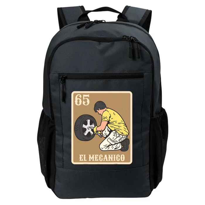 El Mecanico Lottery Spanish Bingo Card Game Daily Commute Backpack