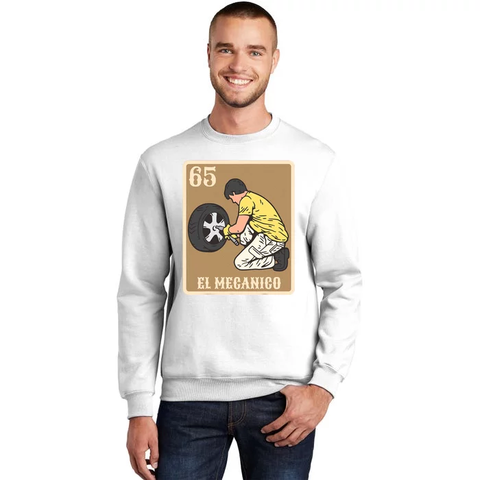 El Mecanico Lottery Spanish Bingo Card Game Sweatshirt