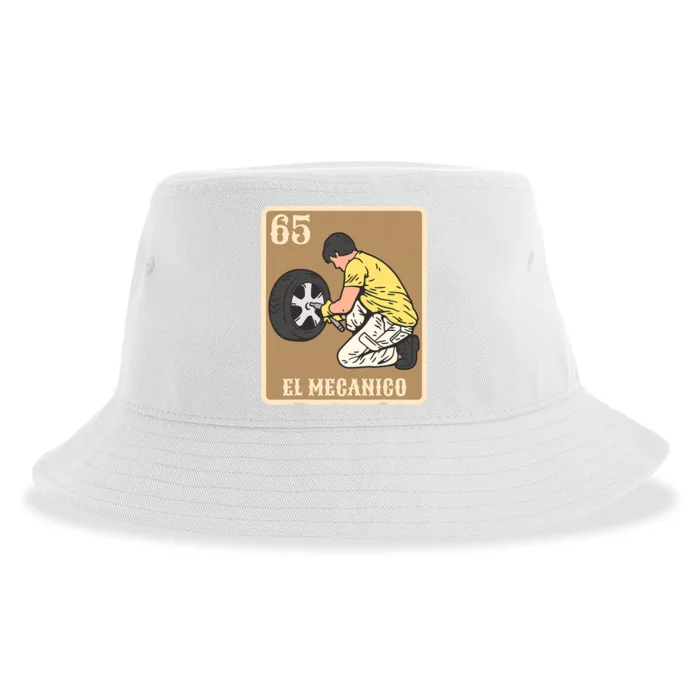 El Mecanico Lottery Spanish Bingo Card Game Sustainable Bucket Hat