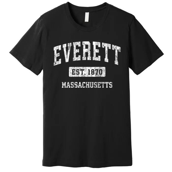 Everett Massachusetts Ma Vintage Sports Premium T-Shirt