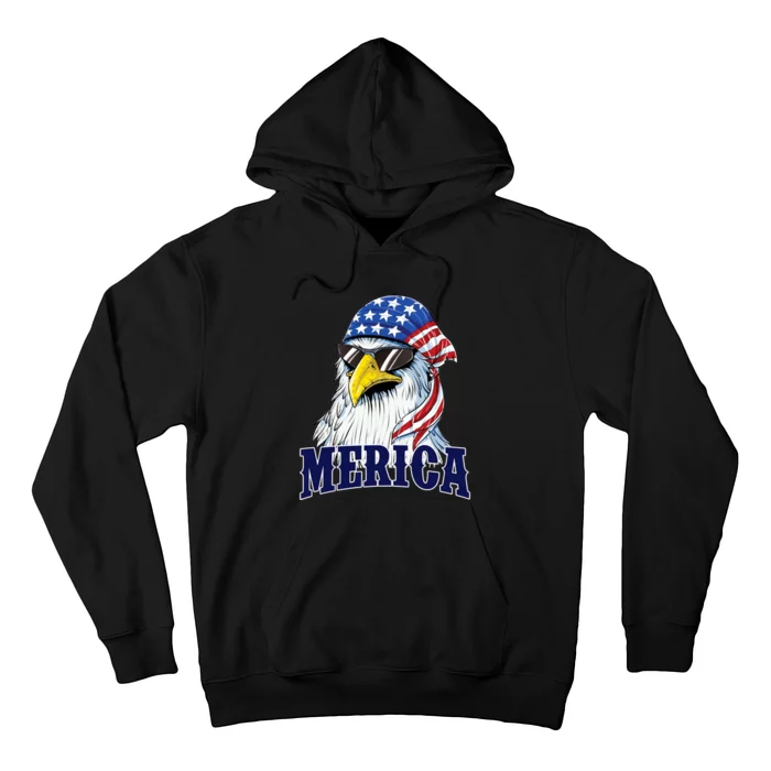 Eagle Mullet Merica Flag 4th Of July American Flag Gift Hoodie