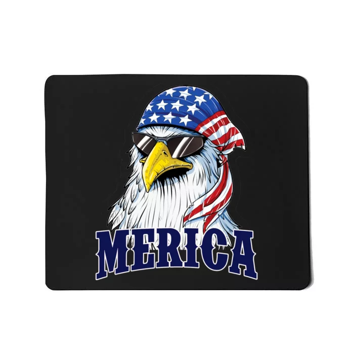 Eagle Mullet Merica Flag 4th Of July American Flag Gift Mousepad