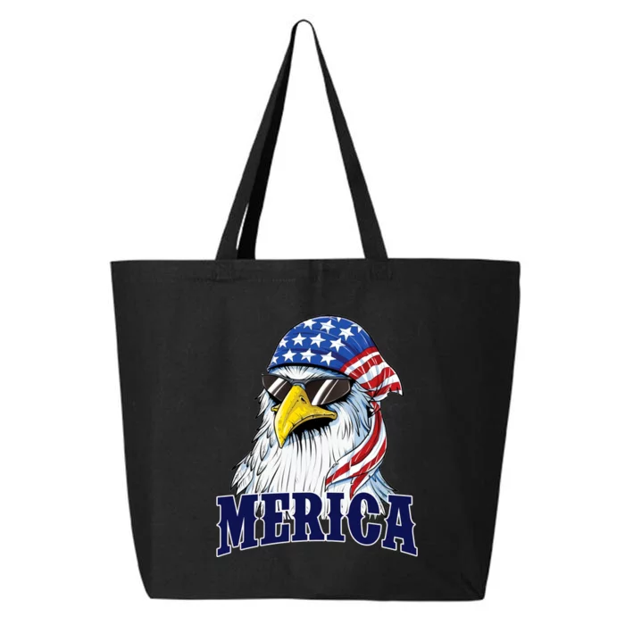 Eagle Mullet Merica Flag 4th Of July American Flag Gift 25L Jumbo Tote