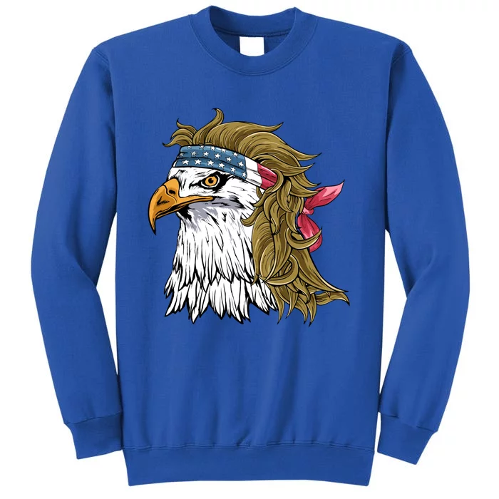 Eagle Mullet Merica American Flag Usa Celebration Funny Gift Sweatshirt