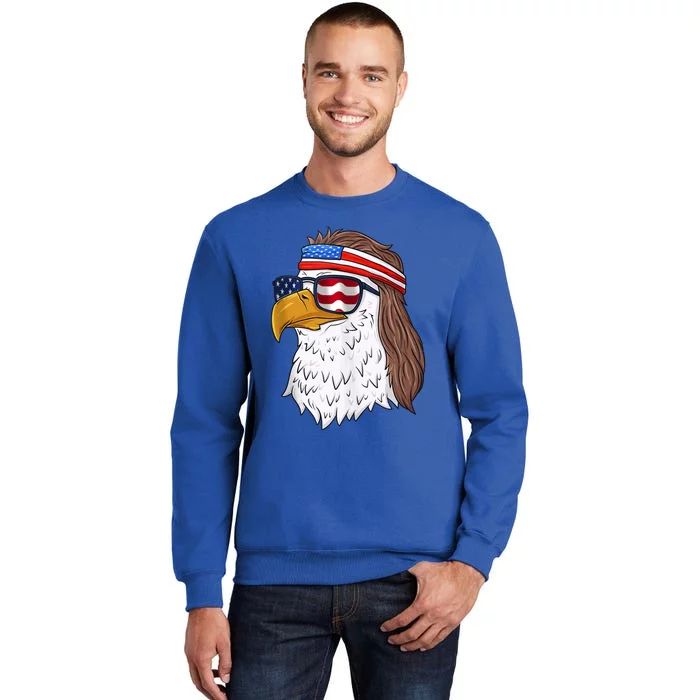 Eagle Mullet Merica 4th Of July American Flag Gift Great Gift Sweatshirt