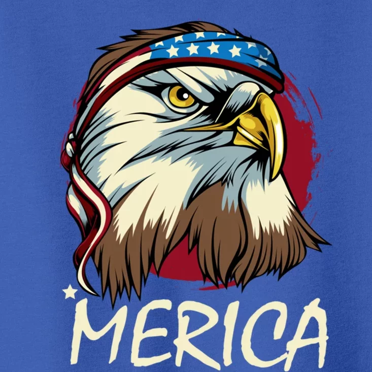 Eagle Mullet Merica Gift 4th Of July American Flag Usa Gift Toddler T-Shirt