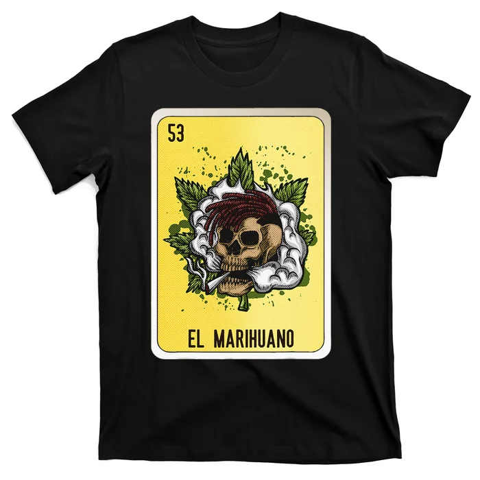 El Marihuano Mexican Slang Chicano Bingo Cards T-Shirt