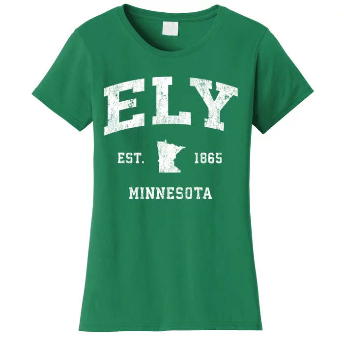 Ely Minnesota Mn Vintage Athletic Women's T-Shirt