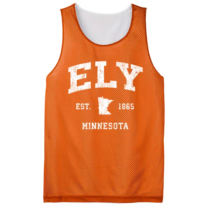 Ely Minnesota Mn Vintage Athletic Mesh Reversible Basketball Jersey Tank