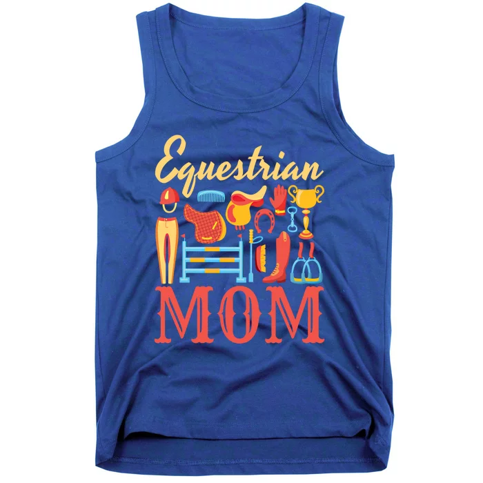 Equestrian Mom Mother Of Horse Rider Horseback Riding Gift Tank Top