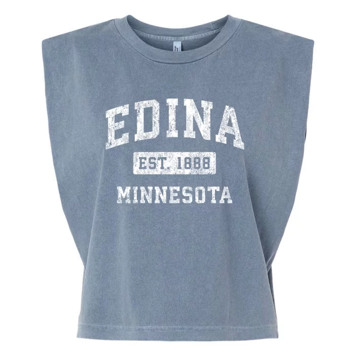 Edina Minnesota Mn Vintage Established Sports Design Gift Garment-Dyed Women's Muscle Tee