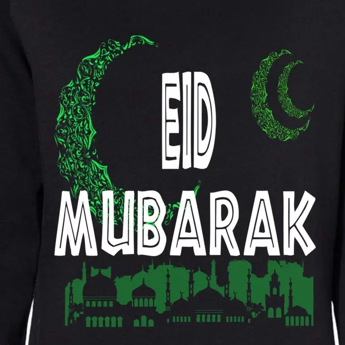 Eid Mubarak Muslims Tee Adha And Iftar Gift Womens California Wash Sweatshirt