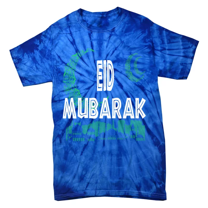 Eid Mubarak Muslims Tee Adha And Iftar Gift Tie-Dye T-Shirt