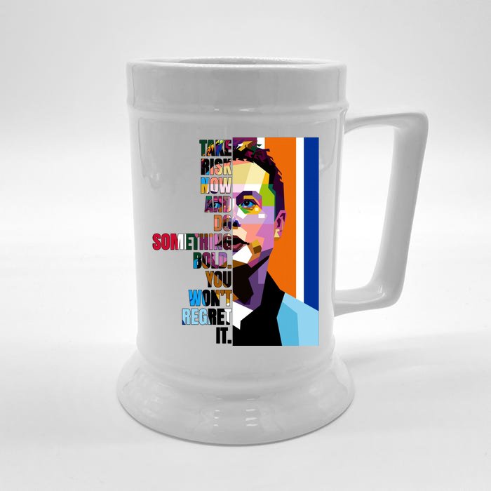 Elon Musk Motivation Quote Front & Back Beer Stein