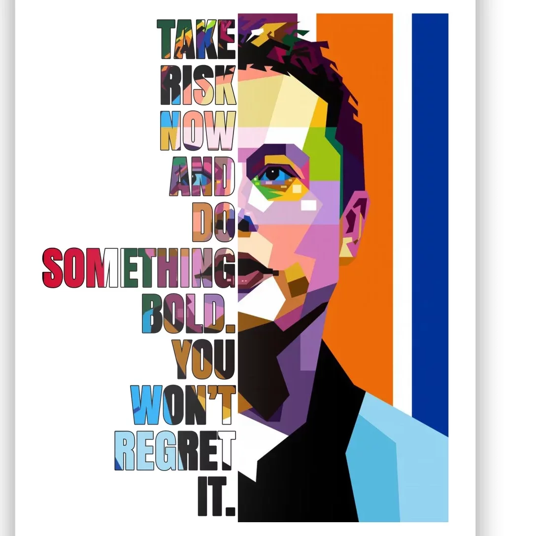 Elon Musk Motivation Quote Poster