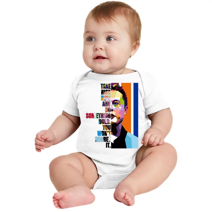 Elon Musk Motivation Quote Baby Bodysuit