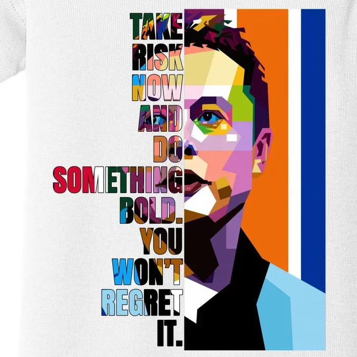 Elon Musk Motivation Quote Baby Bodysuit