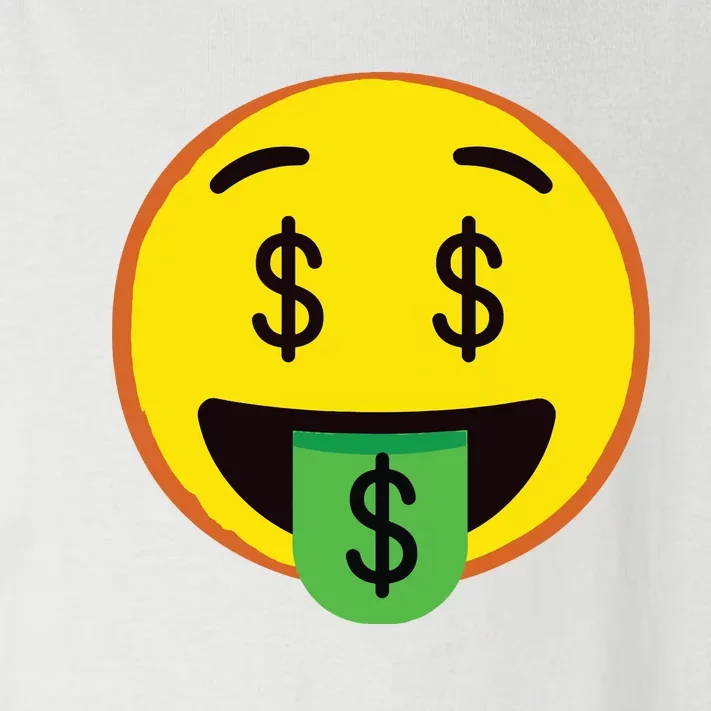 Emoticon Money Mouth Face With Dollar Sign Eyes Rich Toddler Long Sleeve Shirt