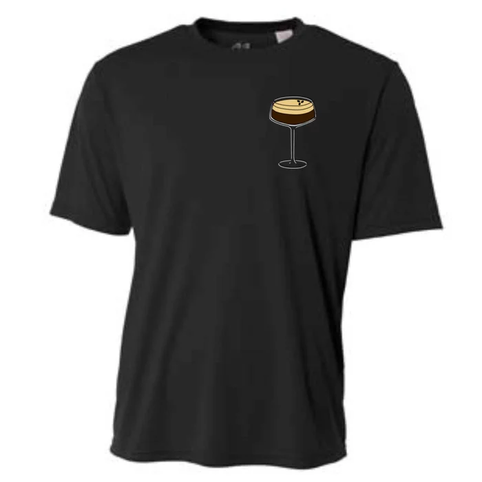 Espresso Martini Minimalist Elegance Cooling Performance Crew T-Shirt