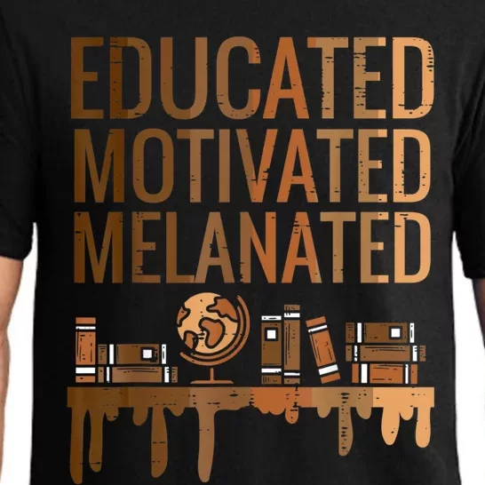 Educated Motivated Melanated Black History African Pride Pajama Set