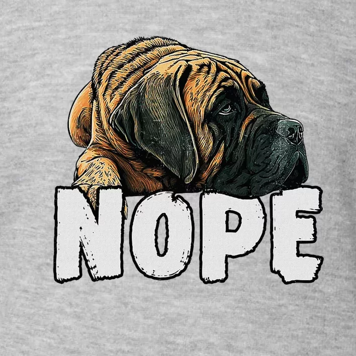 English Mastiff Nope Funny Lazy Pet Dog Cute Toddler Sweatshirt