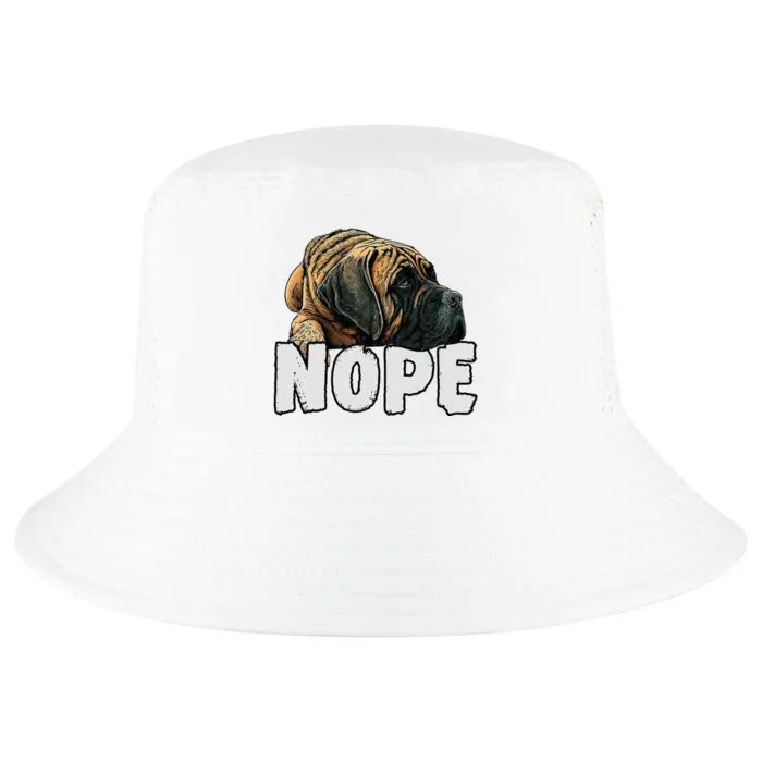 English Mastiff Nope Funny Lazy Pet Dog Cute Cool Comfort Performance Bucket Hat