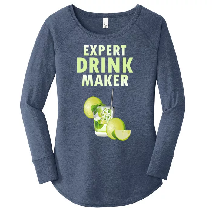 Expert Maker Nightclub Bartender Resort Mixed Gift Women's Perfect Tri Tunic Long Sleeve Shirt