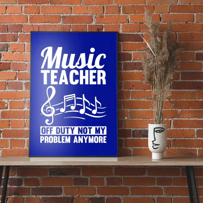 Educator Musical Notes Education School Cute Gift Music Teacher Gift Poster