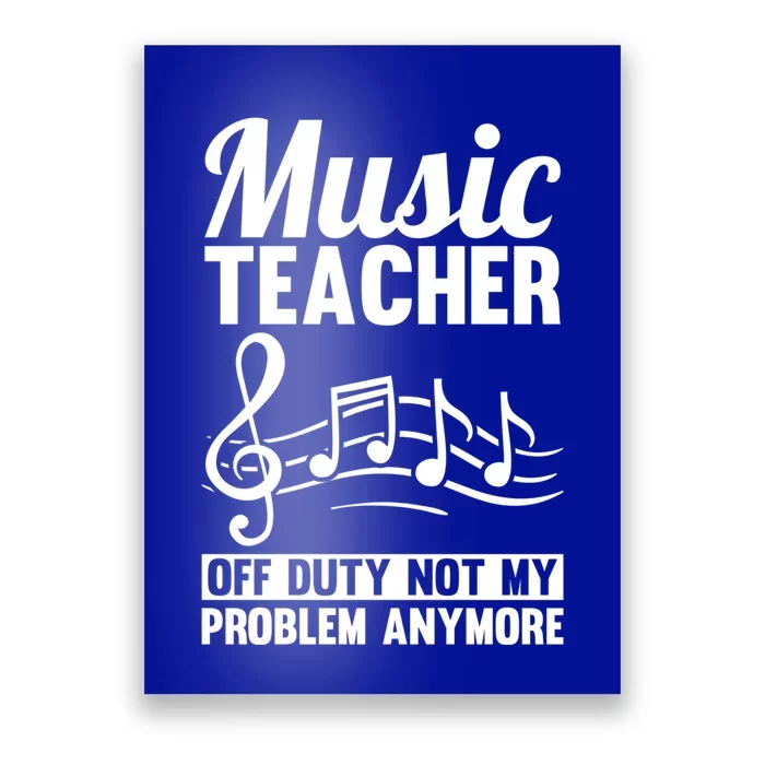 Educator Musical Notes Education School Cute Gift Music Teacher Gift Poster