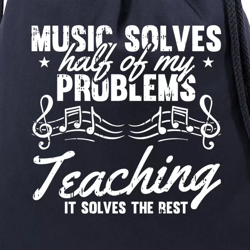 Educator Musical Notes School Cool Gift Education Music Teacher Cute Gift Drawstring Bag