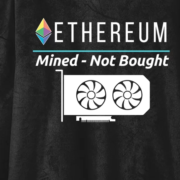 Ethereum Mined Not Bought GPU Mining Rigs ETH Crypto Miner Hooded Wearable Blanket