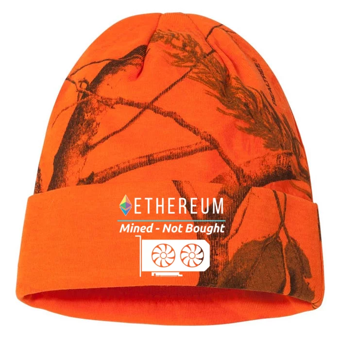 Ethereum Mined Not Bought GPU Mining Rigs ETH Crypto Miner Kati - 12in Camo Beanie