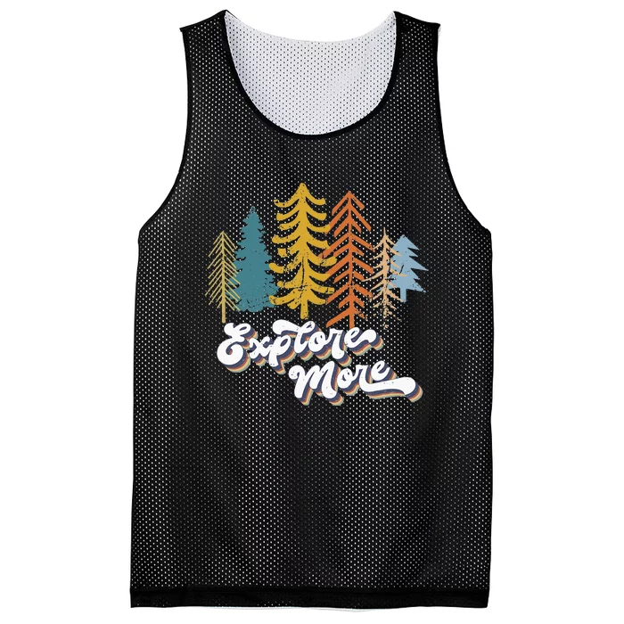 Explore More Outdoor Adventure Hiking Camping Biking Fishing Mesh Reversible Basketball Jersey Tank