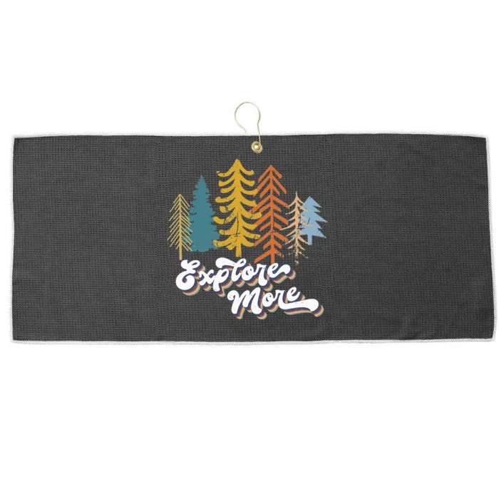 Explore More Outdoor Adventure Hiking Camping Biking Fishing Large Microfiber Waffle Golf Towel