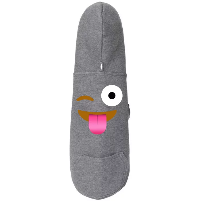 Emoji Costume Doggie 3-End Fleece Hoodie