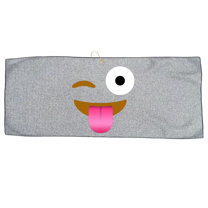 Emoji Costume Large Microfiber Waffle Golf Towel