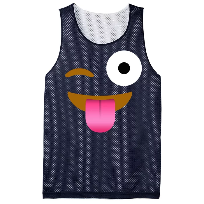 Emoji Costume Mesh Reversible Basketball Jersey Tank