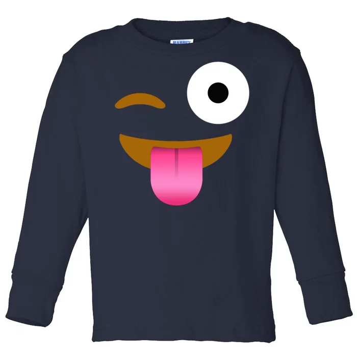 Emoji Costume Toddler Long Sleeve Shirt