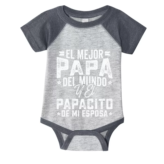 El Mejor Papa Del Mundo Camiseta En Espanol Padre Latino Infant Baby Jersey Bodysuit