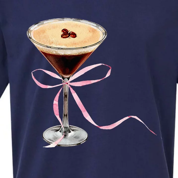 Espresso Martini P.I.N.K Bow Sueded Cloud Jersey T-Shirt