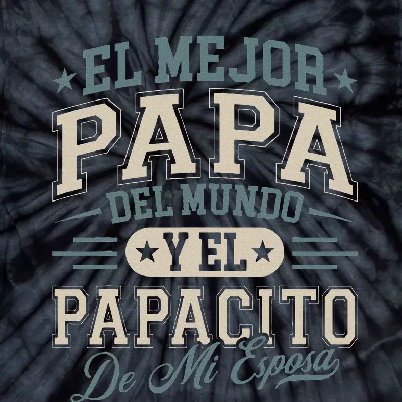 El Mejor Papa Del Mundo Camiseta En Espanol Padre Latino Tie-Dye T-Shirt