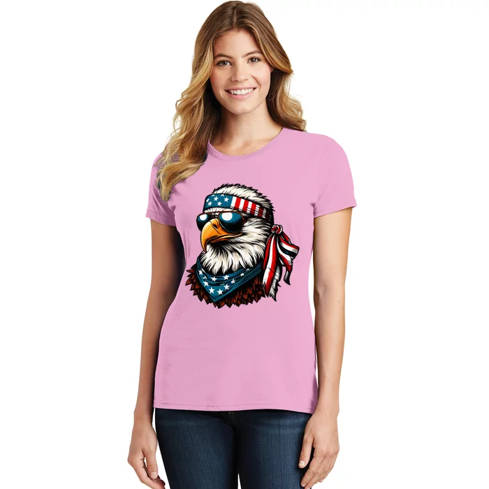 Eagle Mullet Patriotic 4th Of July Patriot Usa Women's T-Shirt