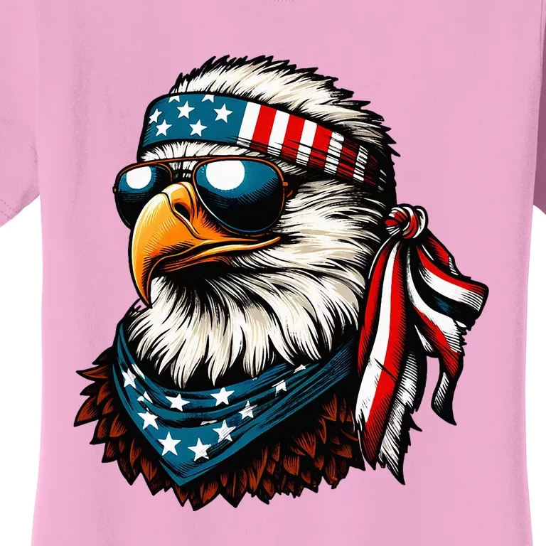 Eagle Mullet Patriotic 4th Of July Patriot Usa Women's T-Shirt