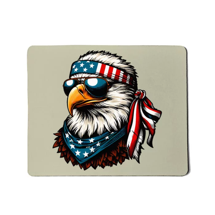 Eagle Mullet Patriotic 4th Of July Patriot Usa Mousepad