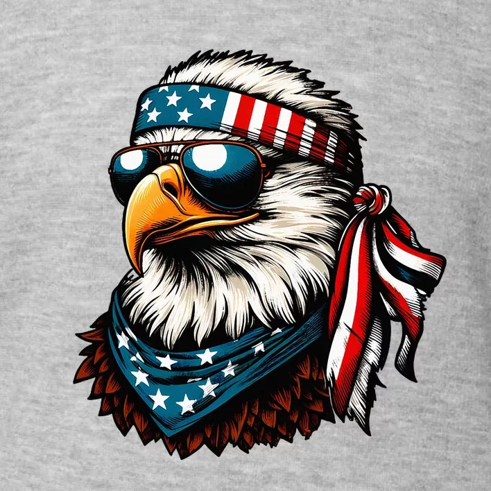 Eagle Mullet Patriotic 4th Of July Patriot Usa Toddler Sweatshirt